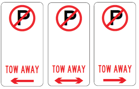 R5-40-3n - No parking (symbolic) (Tow Away) Narrow Format