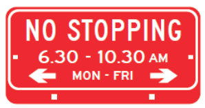 R5-407n No Stopping (Top plate)