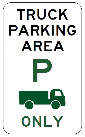 R5-553n Truck Parking Area P (Truck Symbolic) Only