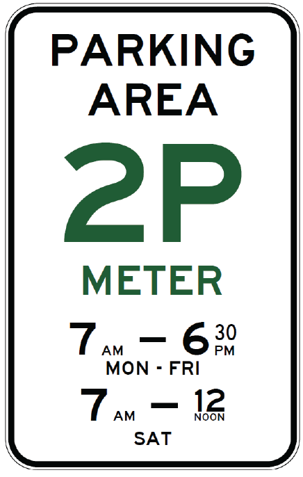 R5-62-2n - Parking Area _p Meter (specified times) - Repeater (Internal)