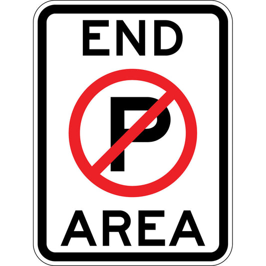 R5-83 End No Parking (Symbolic) Area
