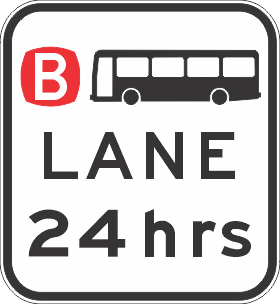 R7-1-1-6n - Bus Lane (24hrs)