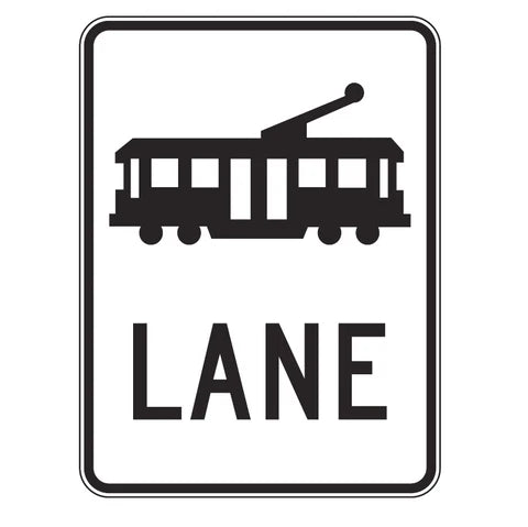R7-1-5 - Tram/Light Rail (symbolic) Lane