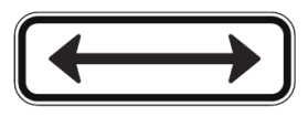 R7-11-1 - Crossing Arrow (Both Ways)