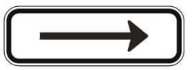 R7-11-3 - Crossing Arrow (Right)