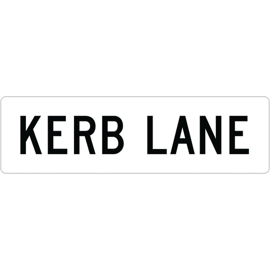 R7-6-2 - Kerb Lane (Supplementary Plate)