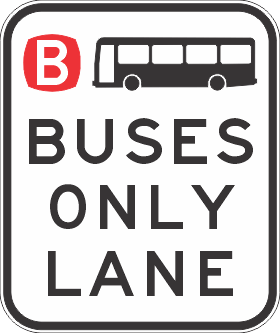 R7-8-1n - Buses Only Lane
