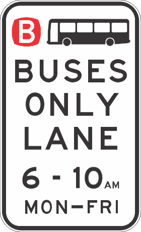 R7-8-2n - Buses Only Lane (AM)