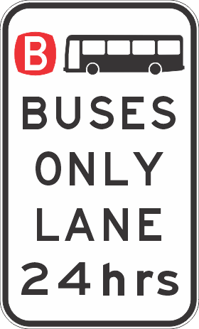 R7-8-6n - Buses Only Lane 24(hrs)