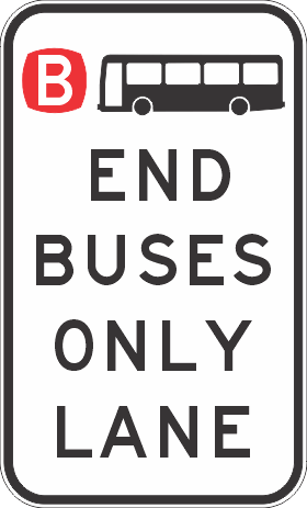 R7-8-7n - End Buses Only Lane