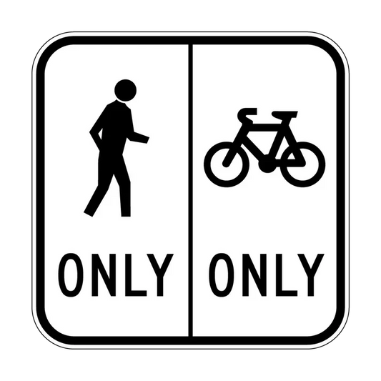 R8-3 - Separated Path (Pedestrian on left or right)