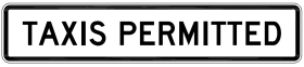 R9-226n - Taxis Permitted