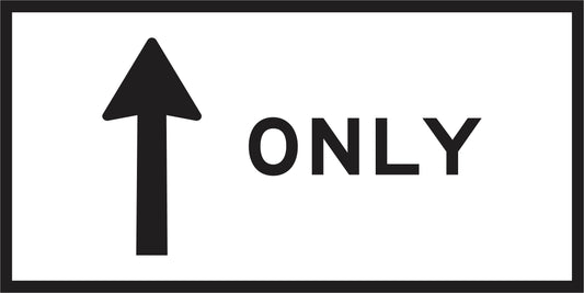 RM2-7n(C) - No Turns (Symbolic) Only (Mms Insert - To Be used on Multi Message Sign panels Only)