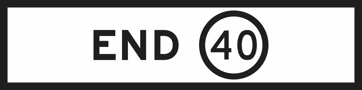RM4-12(B) End Speed Limit (Mms Insert - To Be used on Multi Message Sign panels Only)