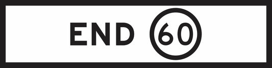 RM4-12(B) End Speed Limit (Mms Insert - To Be used on Multi Message Sign panels Only)