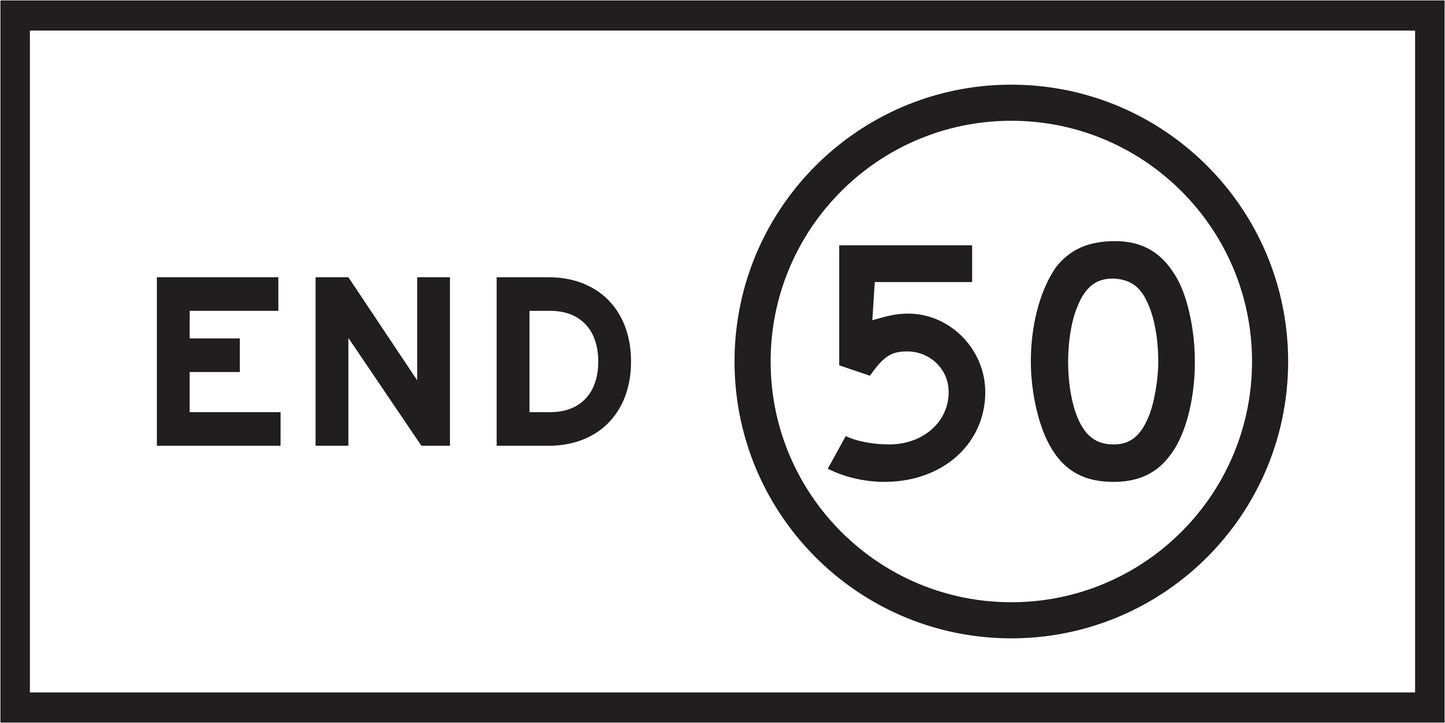 RM4-12(C) End Speed Limit (Mms Insert - To Be used on Multi Message Sign panels Only)