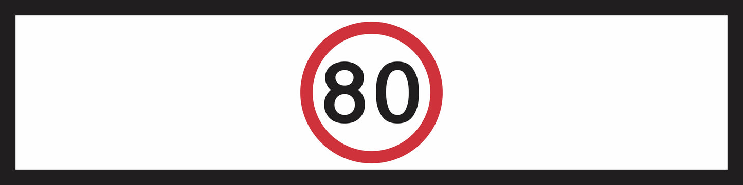 RM4-1(B) - Speed Limit (Mms Insert - To Be used on Multi Message Sign panels Only)