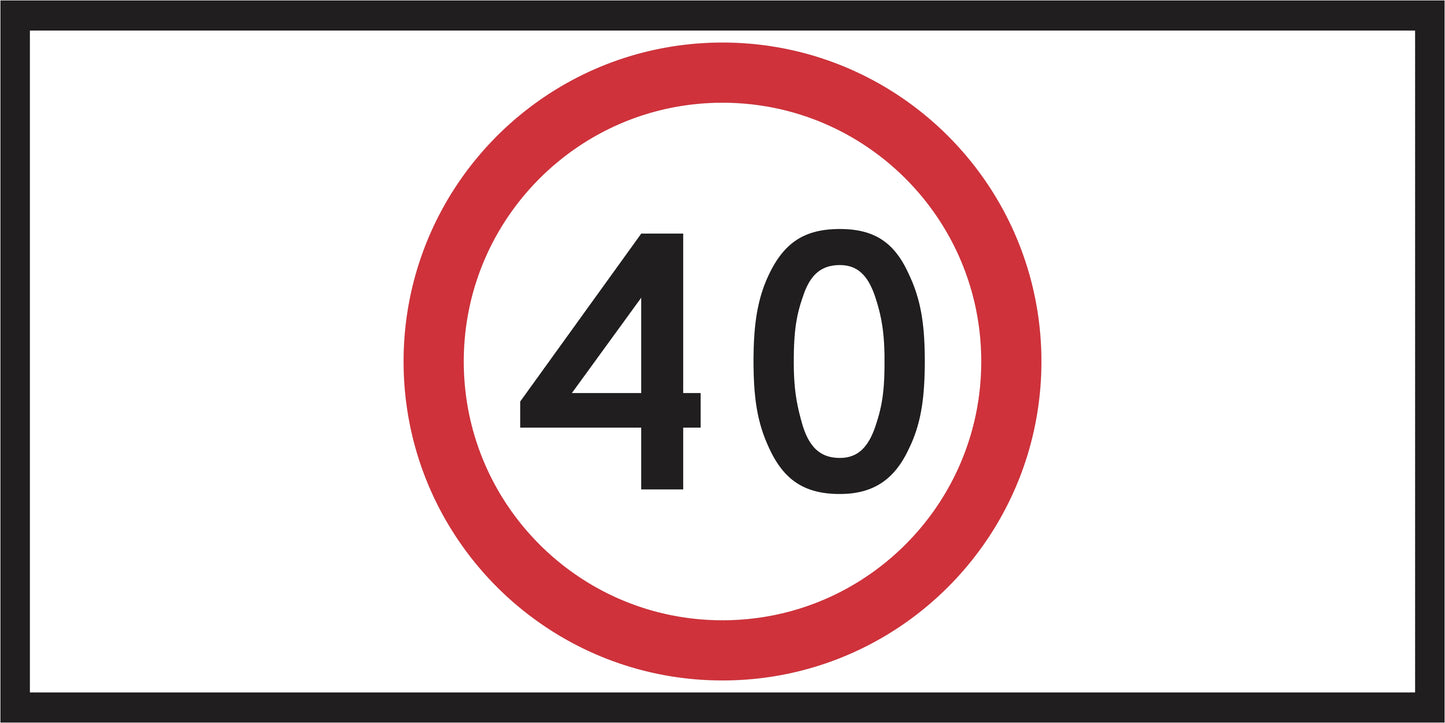 RM4-1(C) - Speed Limit (Mms Insert - To Be used on Multi Message Sign panels Only)