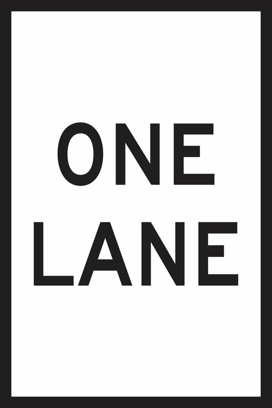 RM9-9(D) - One Lane (Mms Insert - To Be used on Multi Message Sign panels Only)