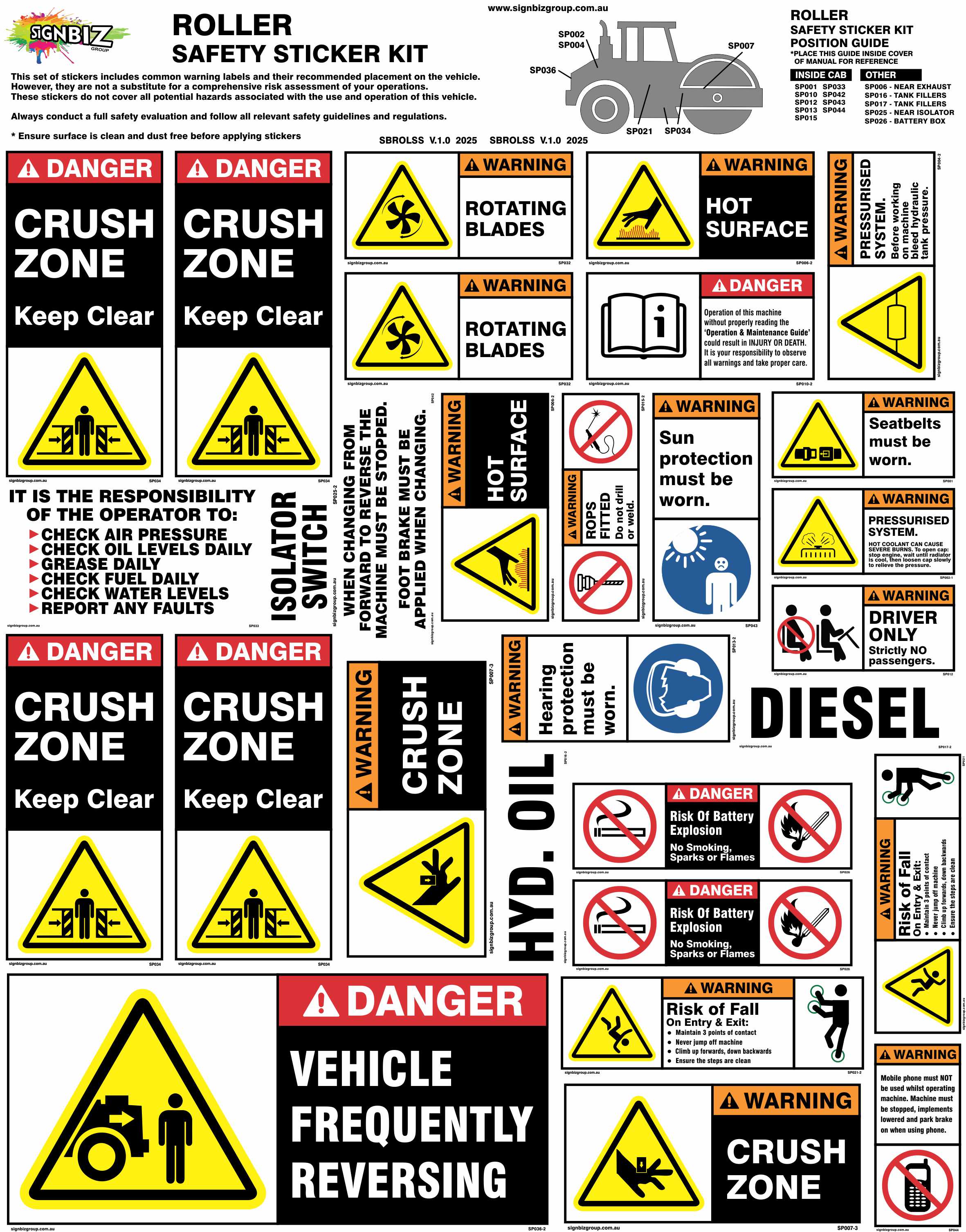 Sticker Kit - Roller – Signbiz
