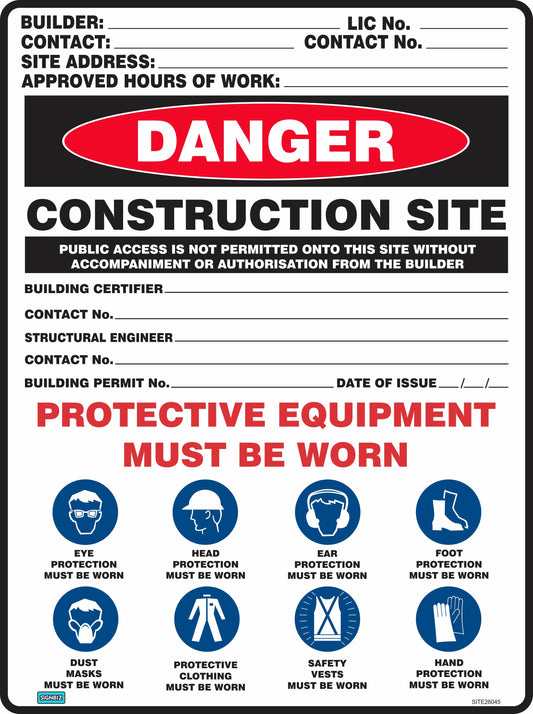 Mandatory Multi Safety Sign Customised Site 2