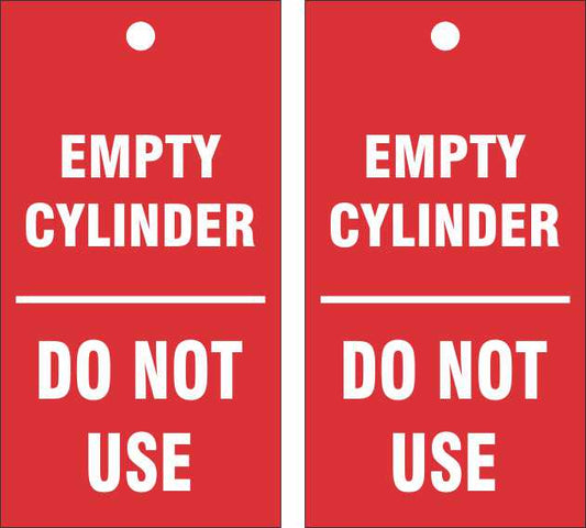 EMPTY CYLINDER TAG