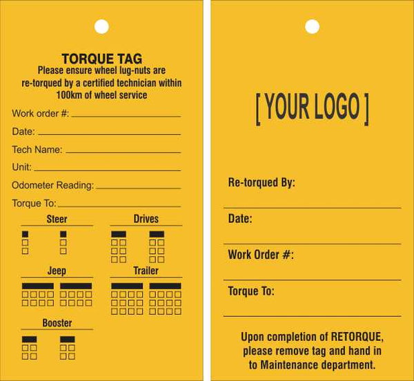 RE-TORQUE TAG PACK OF 50 – Signbiz