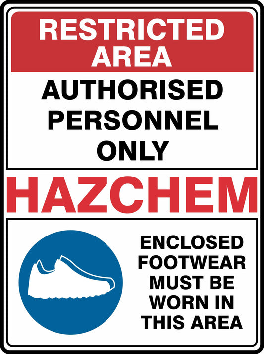 Restricted Area Site Sign Multi 1 TASMAN