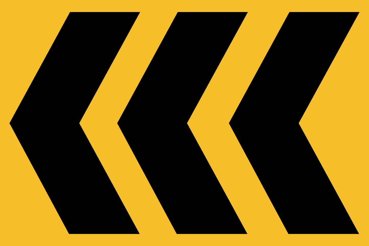 SWING STAND SIGN ONLY - DIRECTIONAL HAZARD ARROWS LEFT