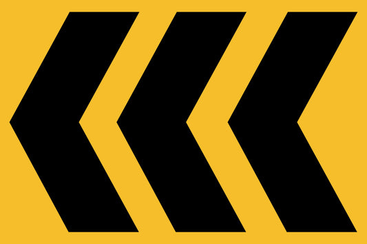 SWING STAND SIGN ONLY - DIRECTIONAL HAZARD ARROWS LEFT
