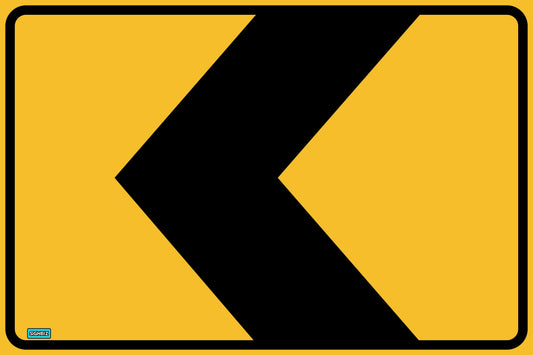SWING STAND SIGN ONLY - CHEVRON LEFT