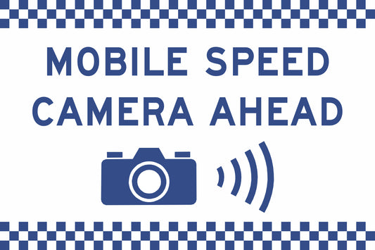 SWING STAND SIGN ONLY - MOBILE SPEED CAMERA AHEAD