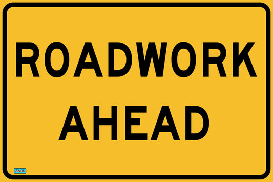 SWING STAND SIGN ONLY - ROADWORK AHEAD