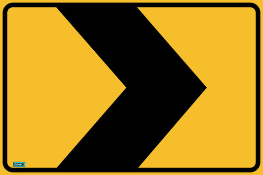 SWING STAND SIGN ONLY - CHEVRON RIGHT