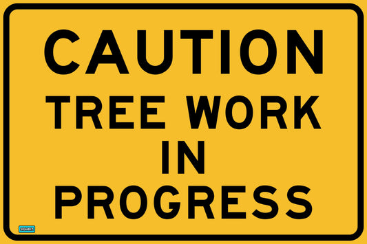 SWING STAND SIGN ONLY - CAUTION TREE WORK IN PROGRESS