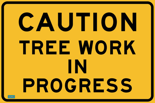 SWING STAND SIGN ONLY - CAUTION TREE WORK IN PROGRESS
