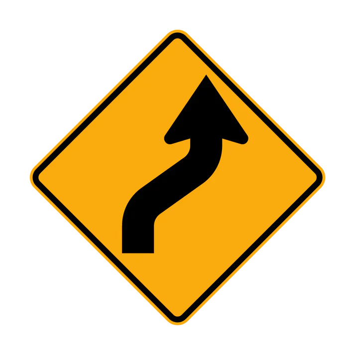 W1-4(R) - Reverse Curve (Right Symbolic)