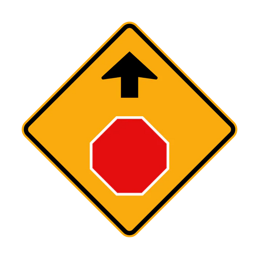 W3-1 - Stop Sign Ahead (Symbolic)