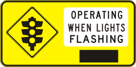 W3-207n - Traffic Lights (Symbolic) Operating When Lights Flashing
