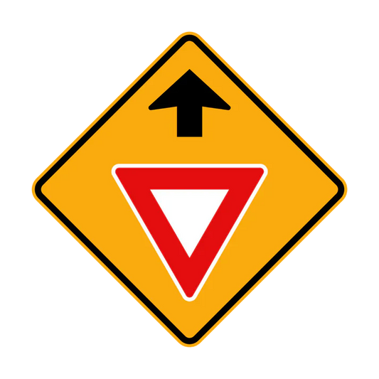 W3-2 - Give Way Sign Ahead (symbolic)