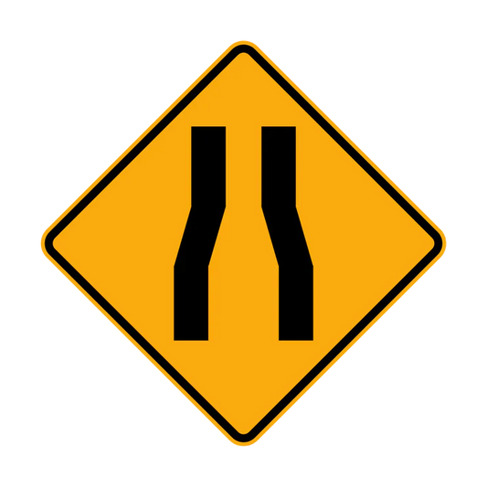 W4-3 - Road Narrows (symbolic)