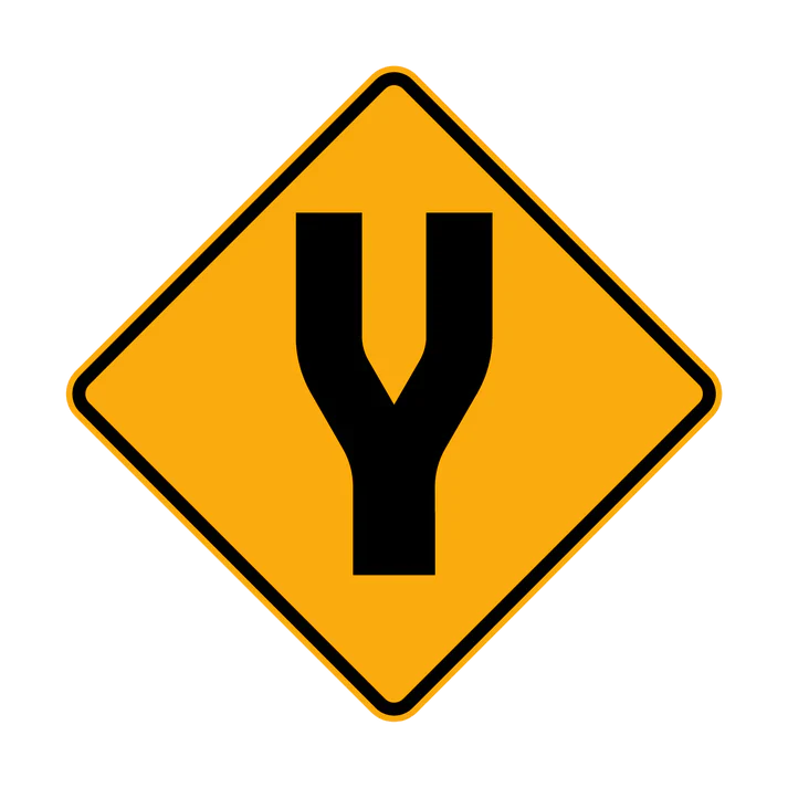 W4-4 - Divided Road (symbolic)