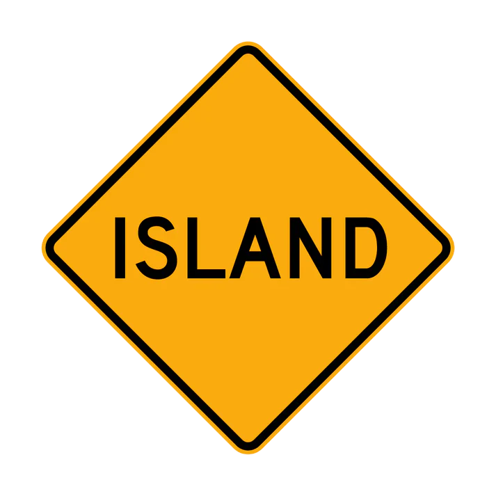 W4-5 - Traffic Island