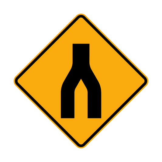 W4-6 - End Divided Road (symbolic)