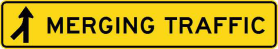W5-34-1n(L) - Merging Traffic (Left Symbolic) (Tunnel Use Only)