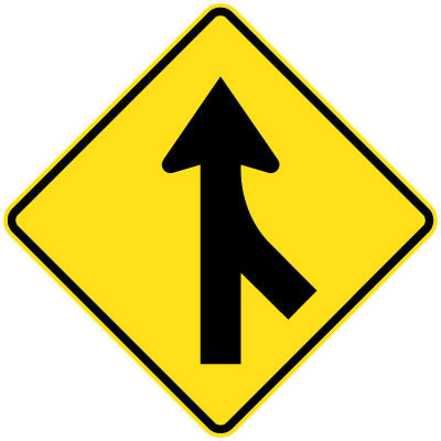 W5-34(R) - Merging Traffic (Right Symbolic)