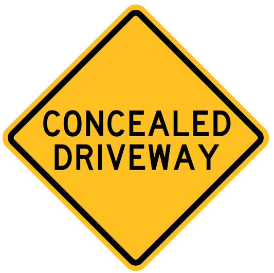 W5-55-1n - Concealed Driveway