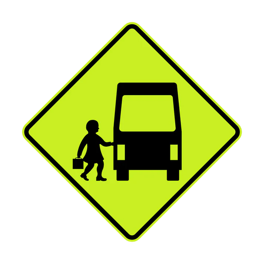 W6-209n - School Bus (Symbolic Rear View)