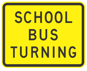 W8-222n - School Bus Turning