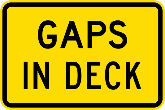 W8-249n - Gaps In Deck